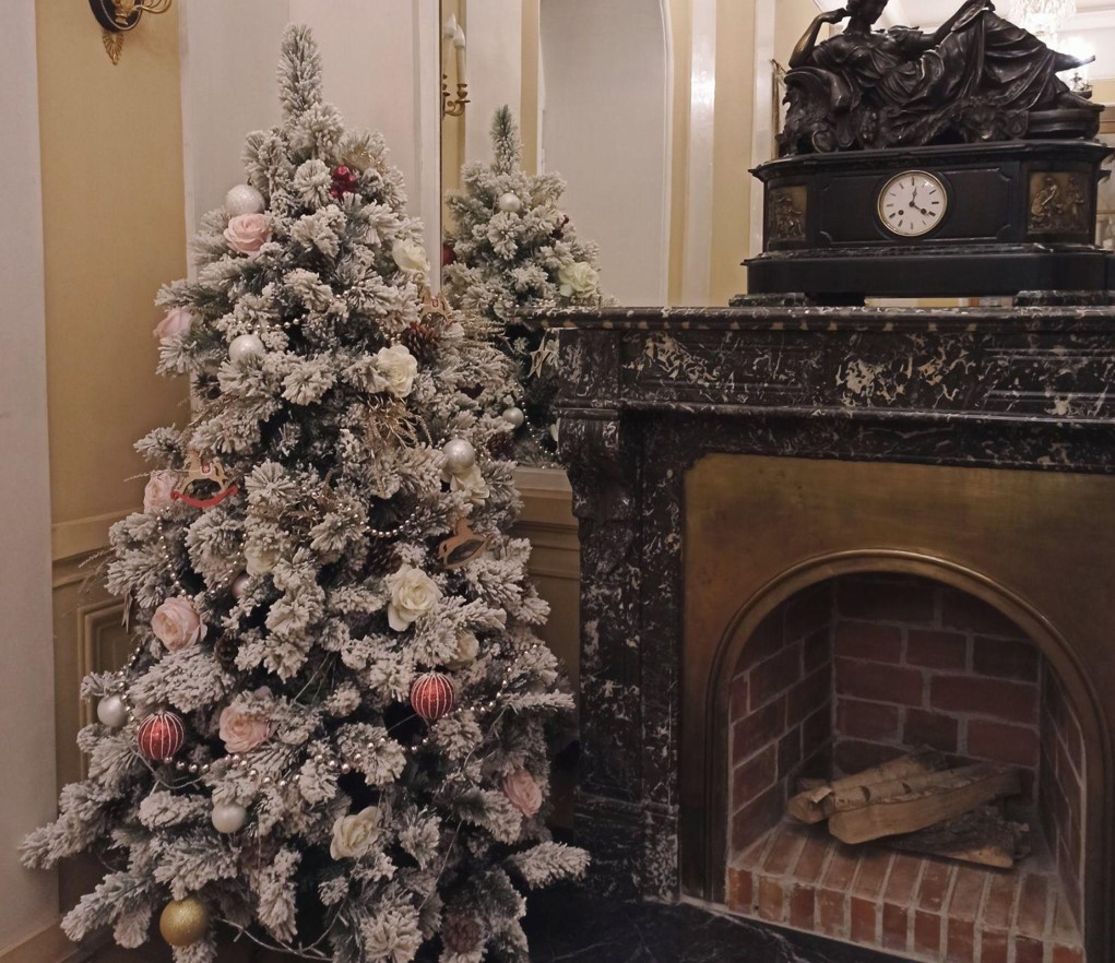 Artificial Christmas Trees and Ornaments Shine